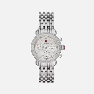 Used Michele CSX 36 Diamond Watch plus brand new Black alligator straps